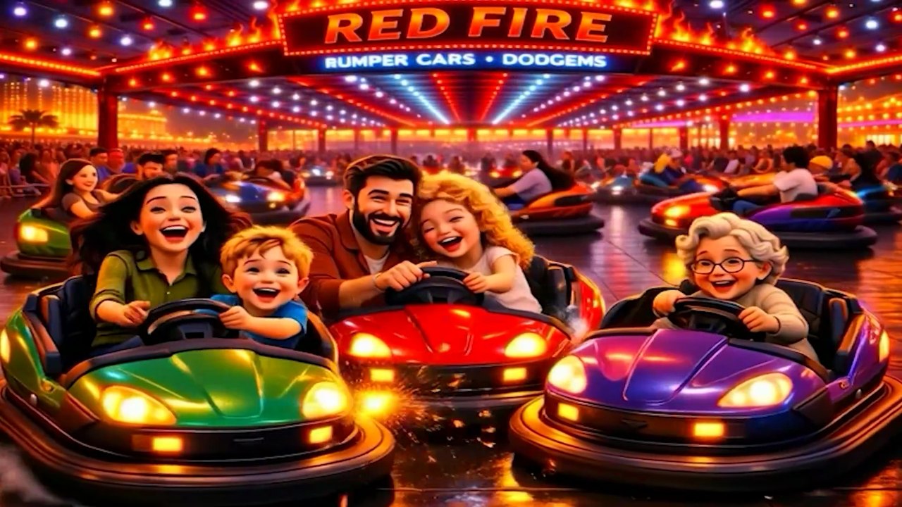 Çizgi Film Çocuk | 3D Luna Park  🌍 Red Fire-Çarpışan Arbalar ...vb.(Bölüm 2)