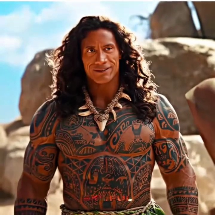 MAUI IN THE LIVE ACTION 😝#Maui #LiveActionMaui #MoanaLiveAction #TheRock #DwayneJohnson #DisneyLiveAction #MauiEdit