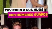 Famosas que tuvieron a sus hijos con hombres guapísimos