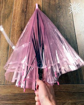 Ceiling painting hack, keep drips away with an umbrella! ☂️