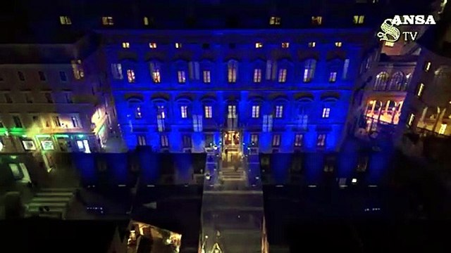 Giornata mondiale del Parkinson, Palazzo Madama s'illumina di blu