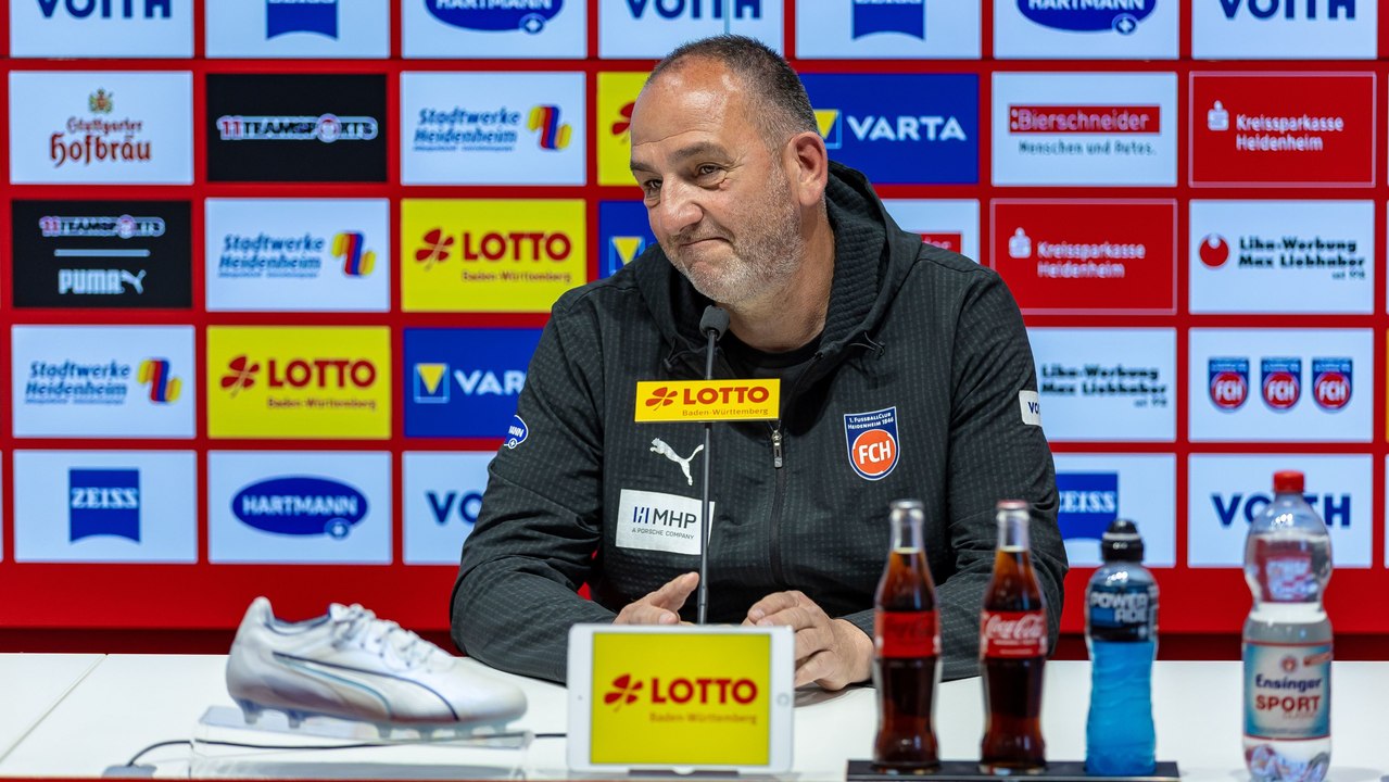 'Dürfen jetzt nicht durchdrehen': Schmidt über Heidenheims Lage