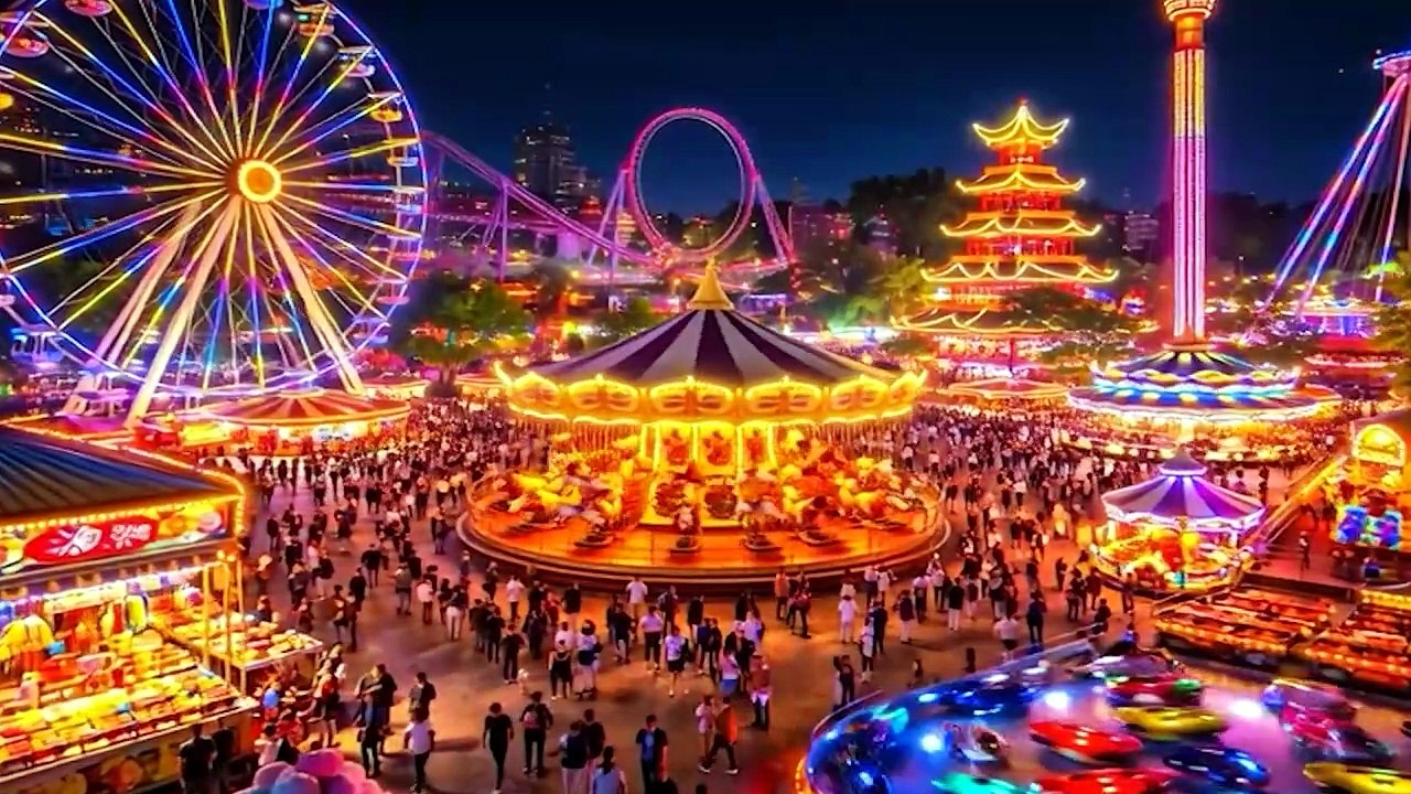 Çizgi Film Çocuk | 3D Luna Park  🌍 Red Fire-Çarpışan Arbalar ...vb.(Bölüm 5)