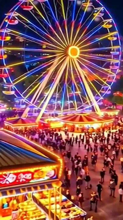Çizgi Film Çocuk | 3D Luna Park 🌍 Red Fire-Çarpışan Arabalar (Bölüm 1) #shortsvideo