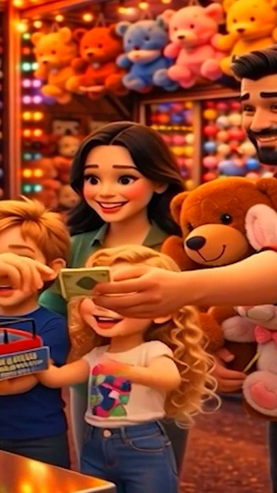 Çizgi Film Çocuk | 3D Luna Park 🌍 Red Fire-Çarpışan Arabalar (Bölüm 7) #shortsvideo