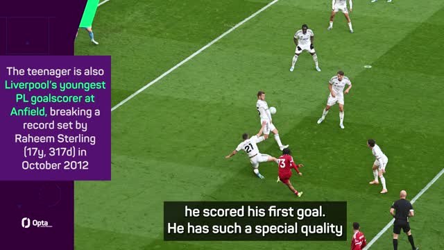 Slot likens Ngumoha stunner to ‘Mo Salah finish’