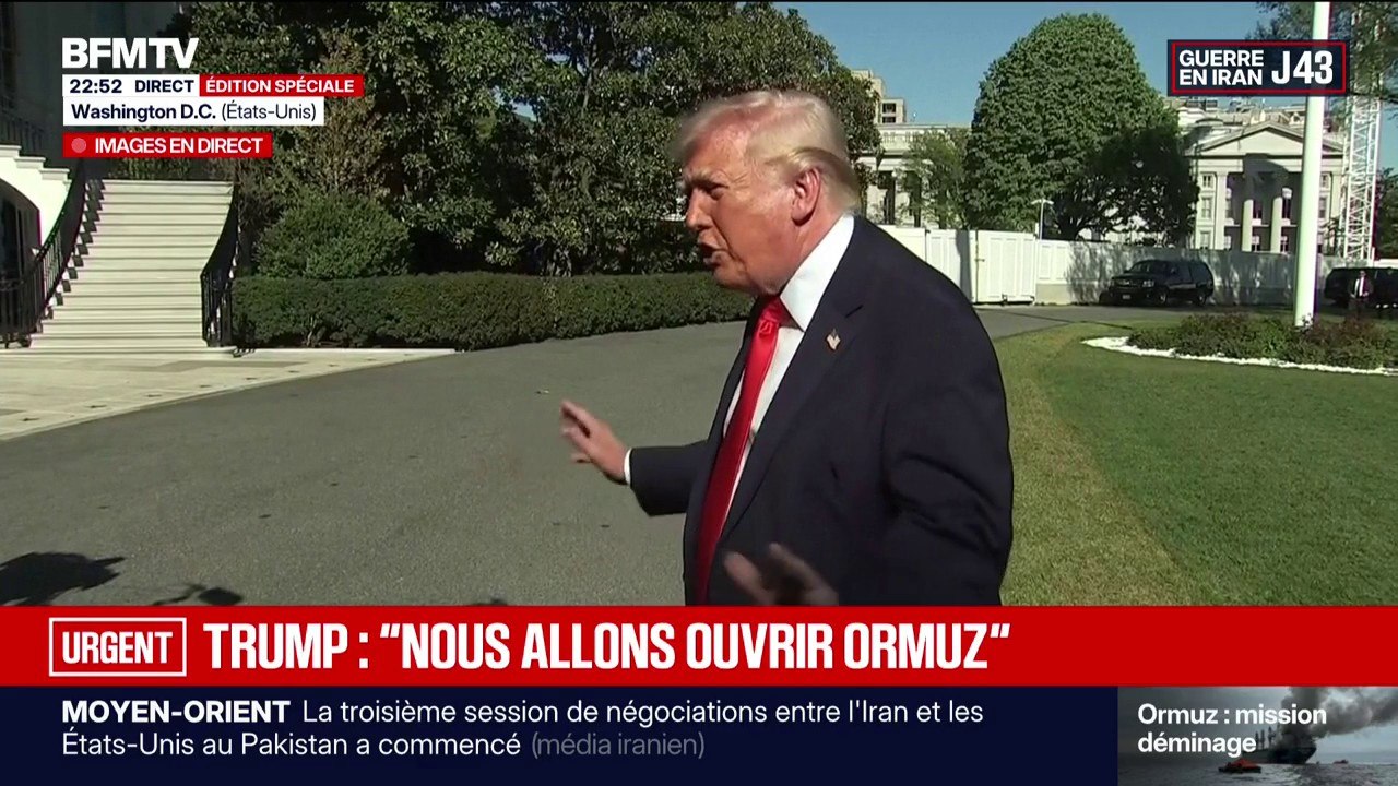 Iran: "Tous les bateaux qui déposent des mines [dans le détroit d'Ormuz] ont été coulés", affirme Donald Trump