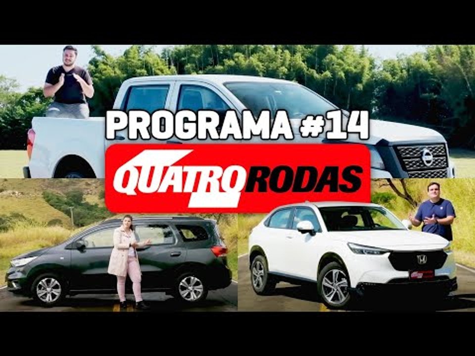 PROGRAMA QUATRO RODAS #14 - Tudo sobre Honda HR-V, Nissan Frontier e Chevrolet Spin (03/09/2023)