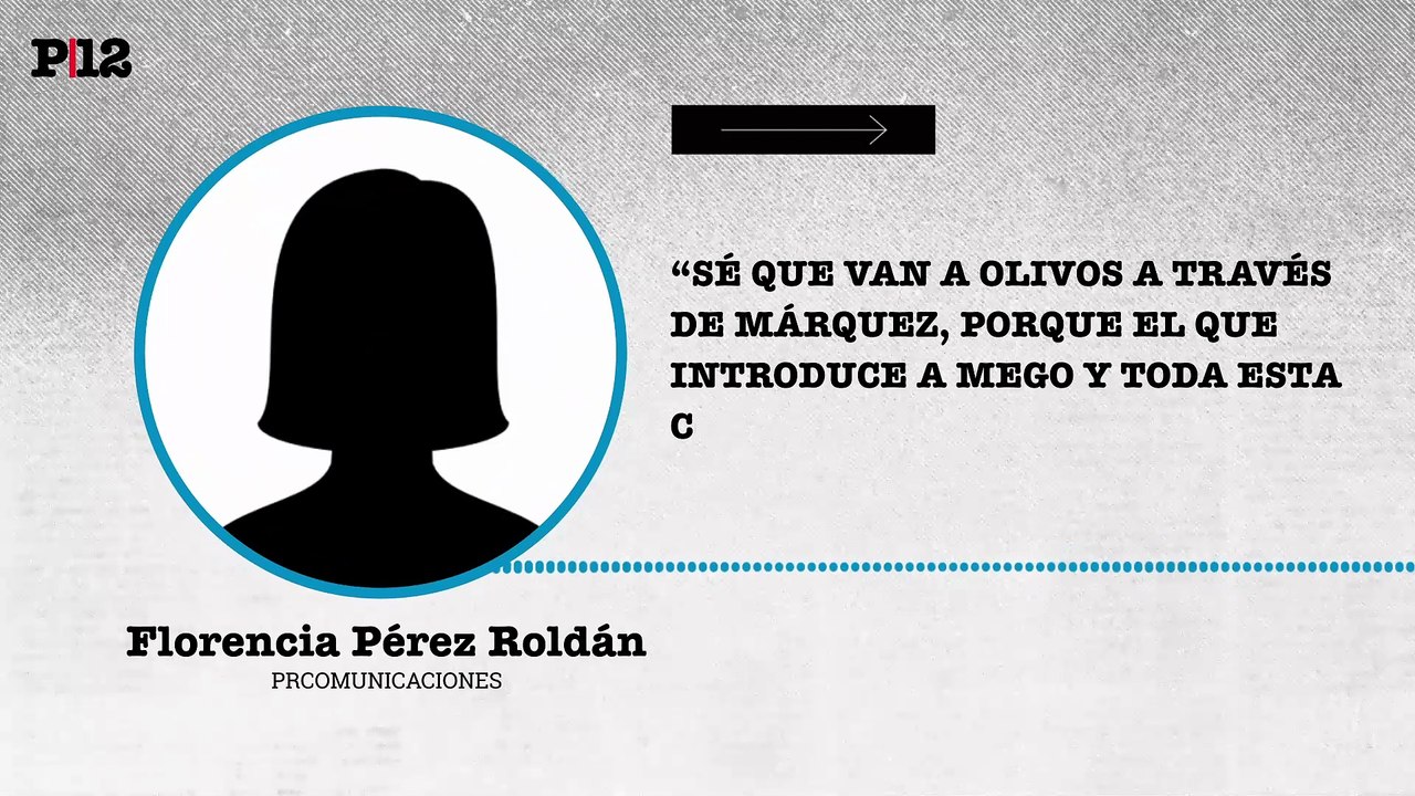 Florencia Pérez Roldán: “Sé que van a Olivos a través de Márquez, porque el que introduce a mego y toda esta cosa es Nicolás Márquez”