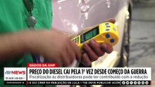 Preço do diesel registra primeira queda expressiva desde o início do conflito no Oriente Médio