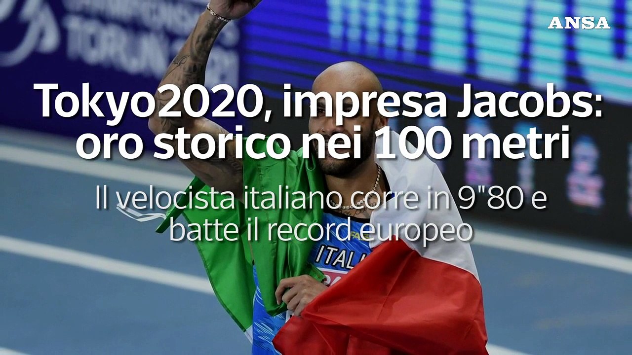 Tokyo, impresa di Jacobs: oro storico nei 100 metri