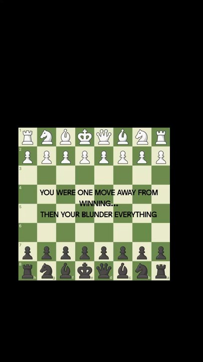The most painful chess blunder ever 😭♟️One move away from victory… and then everything goes wrong.Have you ever missed an obvious checkmate under pressure?Watch till the end and tell me what move you would have played 👀