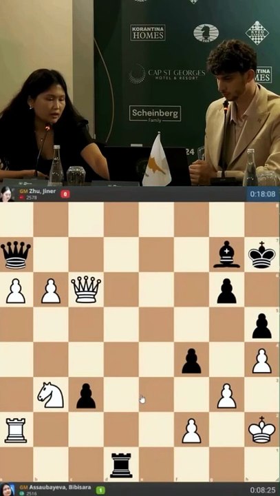 Bibisara’s INSANE Calculation 🧠 #bibisara #chess #chessnetx #calculation #chessplayer