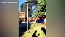 Incendio a Milano, Morgan racconta il rogo con una diretta Instagram
