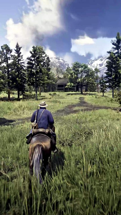 RDR2 DAYTIME GRAPHICS LOOK INSANE ☀️😳 THIS CAN’T BE A GAME #Shorts
