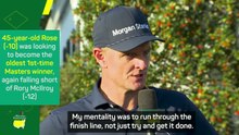 'Another little stinger' - Rose finishes tied for third at Masters
