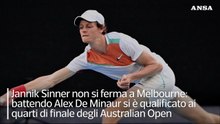 Australian Open, Sinner batte De Minaur e vola ai quarti