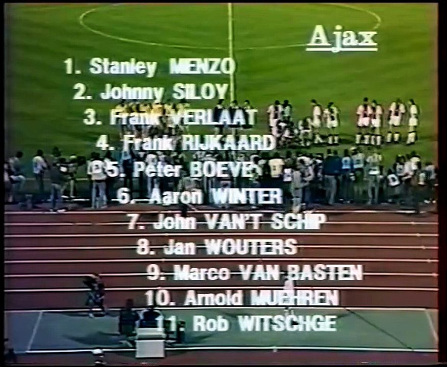 AJAX AMSTERDAM - LOKOMOTIVE LEIPZIG - 1987 - SAISON 1986/1987 -