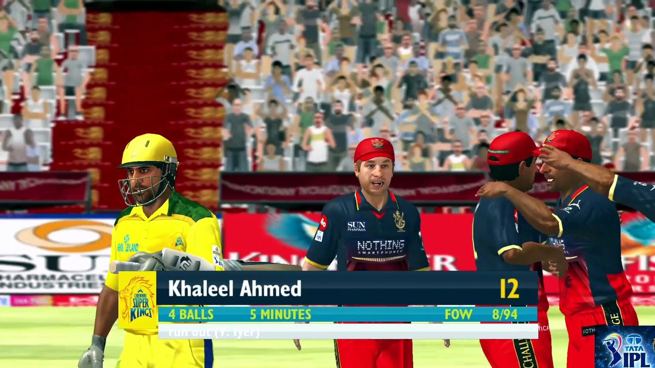 ASHES CRICKET 2009 IPL 26 PATCH | RCB VS CSK MATCH 1