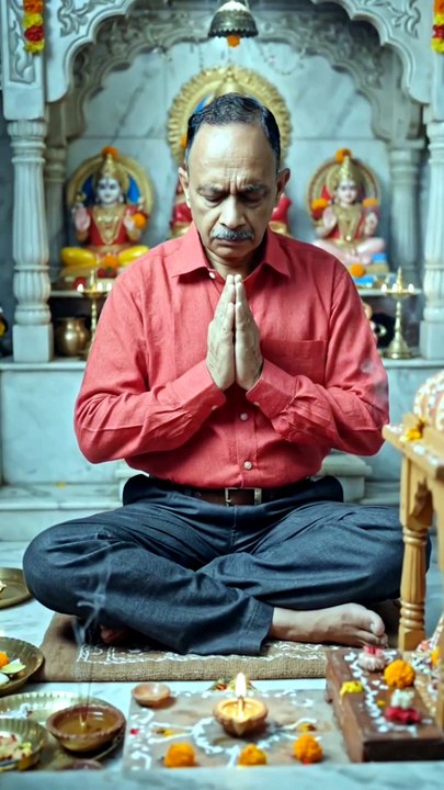 Worshiping in Temple