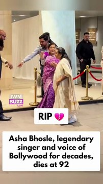 Bollywood news: Asha Bhosle, legendary singer and voice of Bollywood for decades, dies at 92