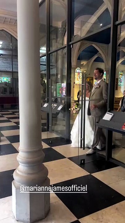 Marianne James a partagé, sur son compte Instagram, une vidéo du mariage religieux d'Eric Antoine et Gennifer Demey célébré à Paris le 11 avril 2026.