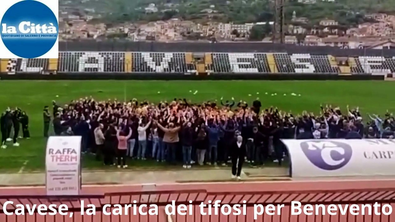 Cavese, la carica dei tifosi per Benevento