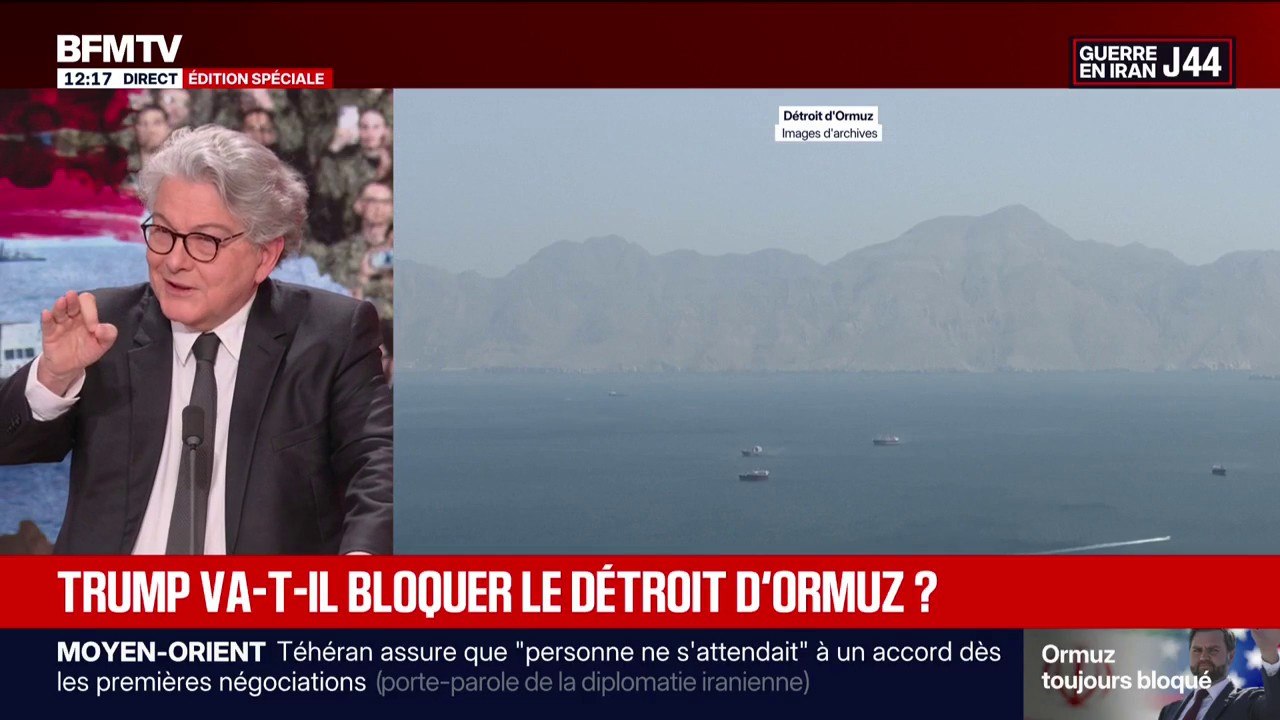 Blocage naval américain du détroit d'Ormuz: "Si Donald Trump s'aventurait à ça, un petit coup de fil de Xi Jinping ramènerait les choses à leur réalité", affirme Thierry Breton