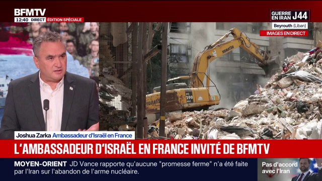 Négociations entre les États-Unis et l'Iran: Ce qu'il reste du régime iranien n'a ni le courage, ni le caractère (...) d'arrêter la guerre , estime l'ambassadeur d'Israël en France