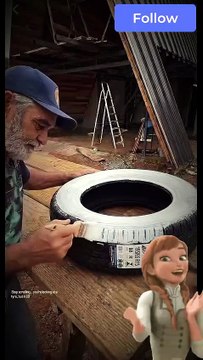 Tyre to Designer Table?! You Won’t Believe This DIY Transformation #DIYFurniture #Upcycling #TyreHack #HomeDecor #FurnitureFlip #BudgetDecor #CreativeDIY #RecycledFurniture #HomeMakeover #CraftlyDIY #ViralDIY