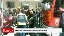 Aydın'da 5 katlı bir apartmanın 1'inci katında yangın; 1 ölü, 1 yaralı