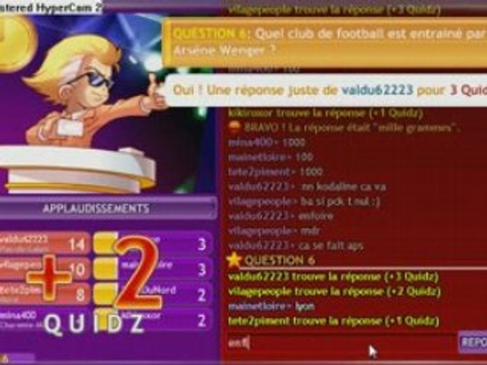 studioquiz victoire contre chris ^^
