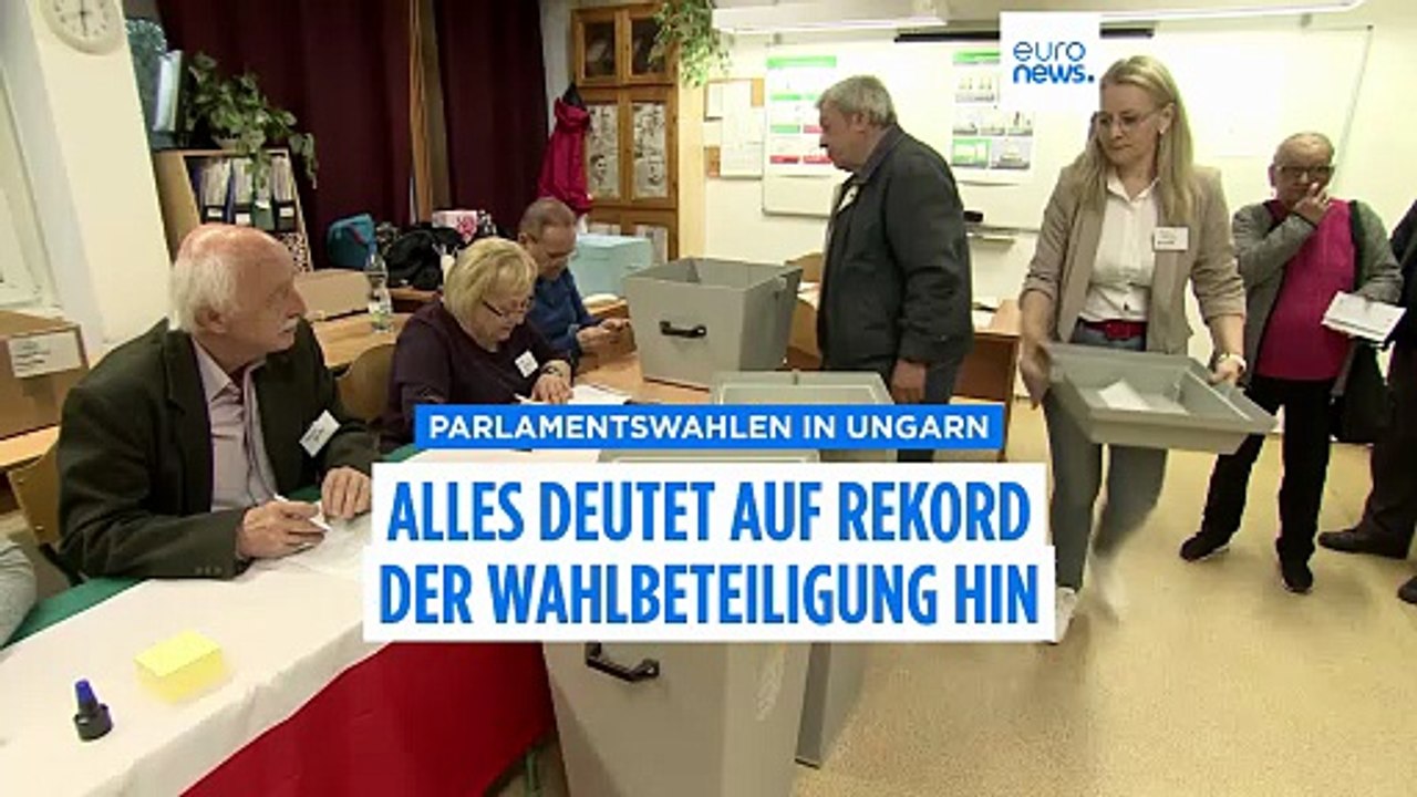 Alle Augen auf Ungarn: Rekordbeteiligung bei Parlamentswahlen