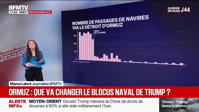 LES ÉCLAIREURS - Détroit d'Ormuz: que va changer le blocus naval de Donald Trump ?