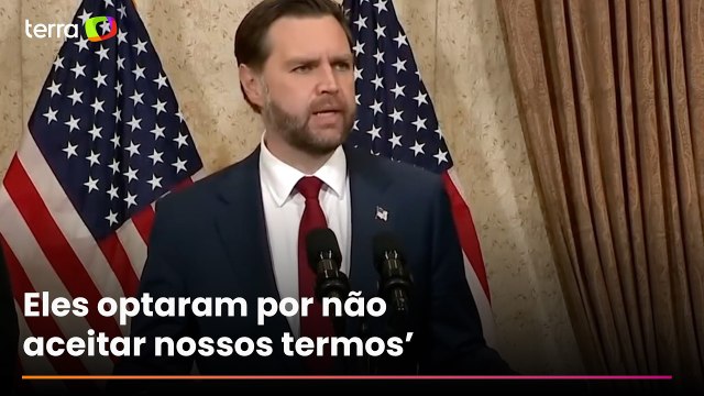 Veja a explicação de JD Vance para fracasso das negociações entre EUA e Irã por fim da guerra