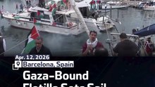 Gaza-Bound Flotilla Sets Sail From Barcelona