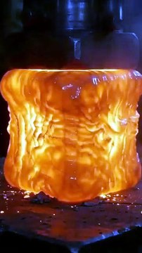 Hot red cube vs hydraulic press! #hydraulicpress #crushingtime #satisfying #experiment #Shorts