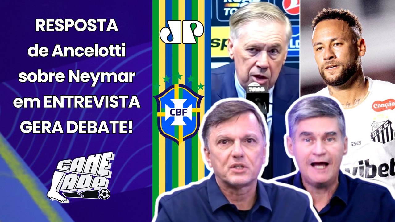 "É UMA DECLARAÇÃO POLÍTICA do ANCELOTTI, gente! O NEYMAR..." ENTREVISTA PROVOCA DEBATE!