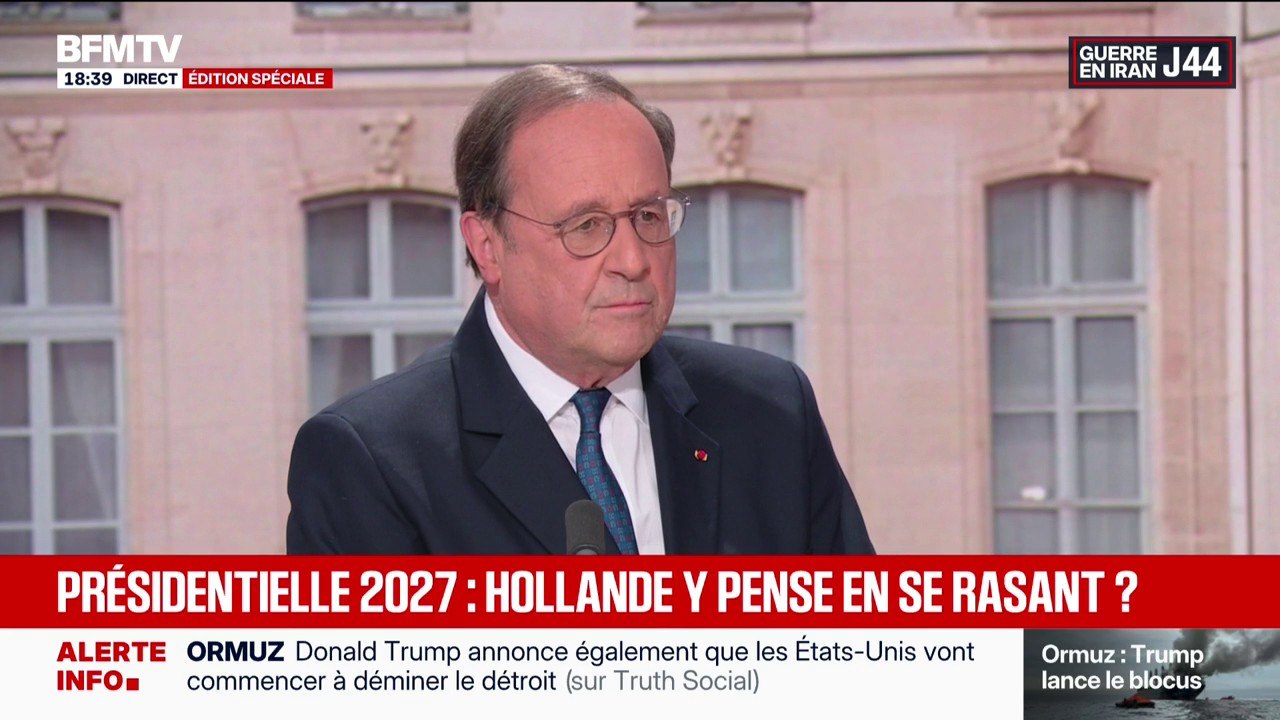 Présidentielle 2027: "Chaque responsable doit se préparer", estime François Hollande, ancien président de la République