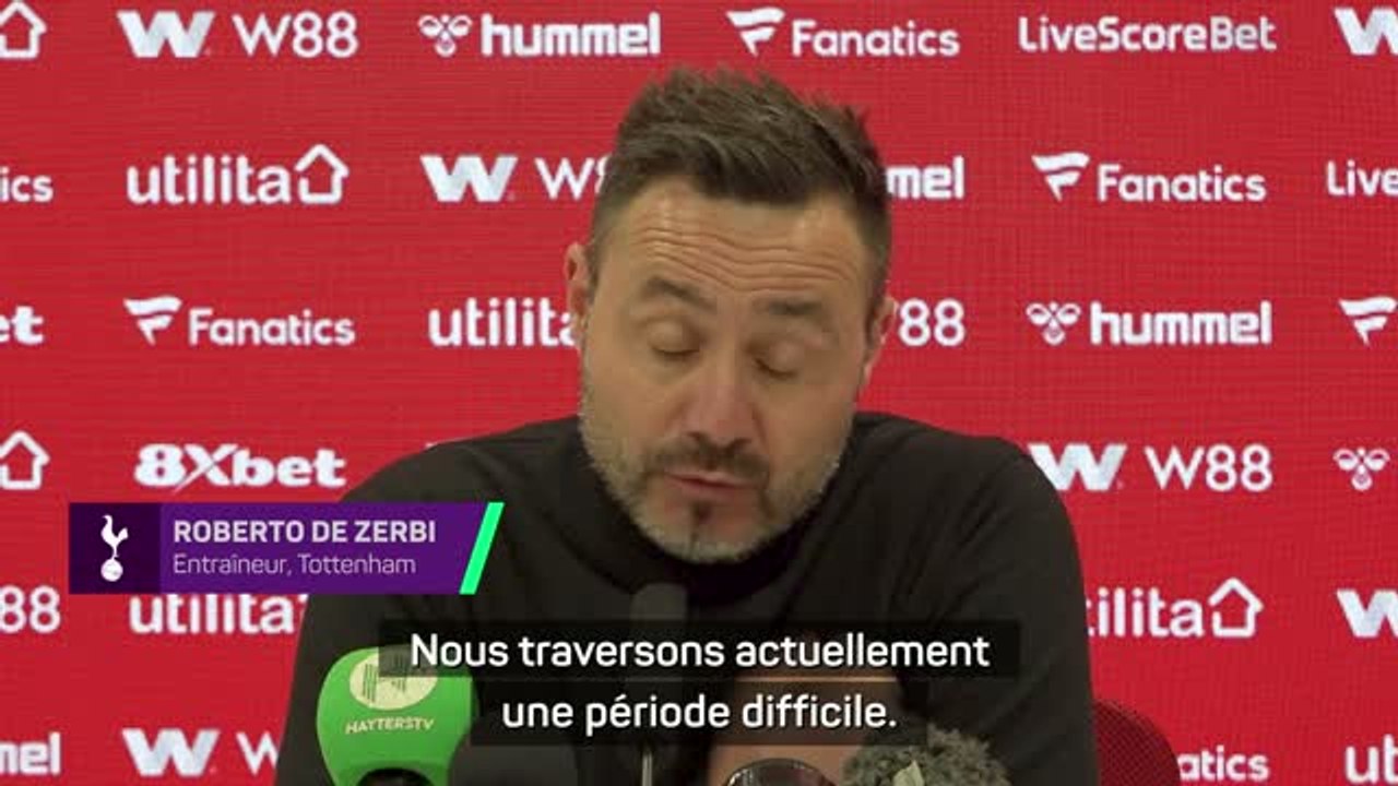 Tottenham - De Zerbi veut changer la mentalité : “La peur de la relégation est le problème”