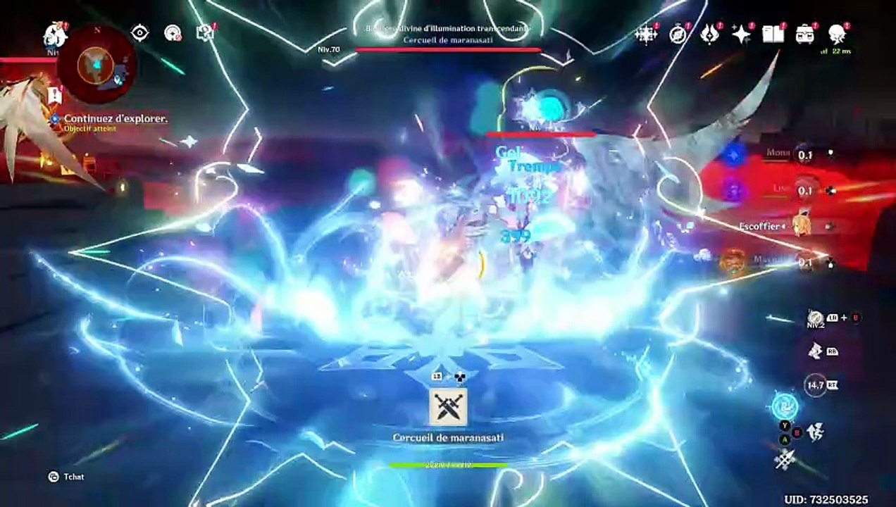 Genshin Impact Pic Vent Repos Temple de l'espace 9 L'enfer Célérité du Lion