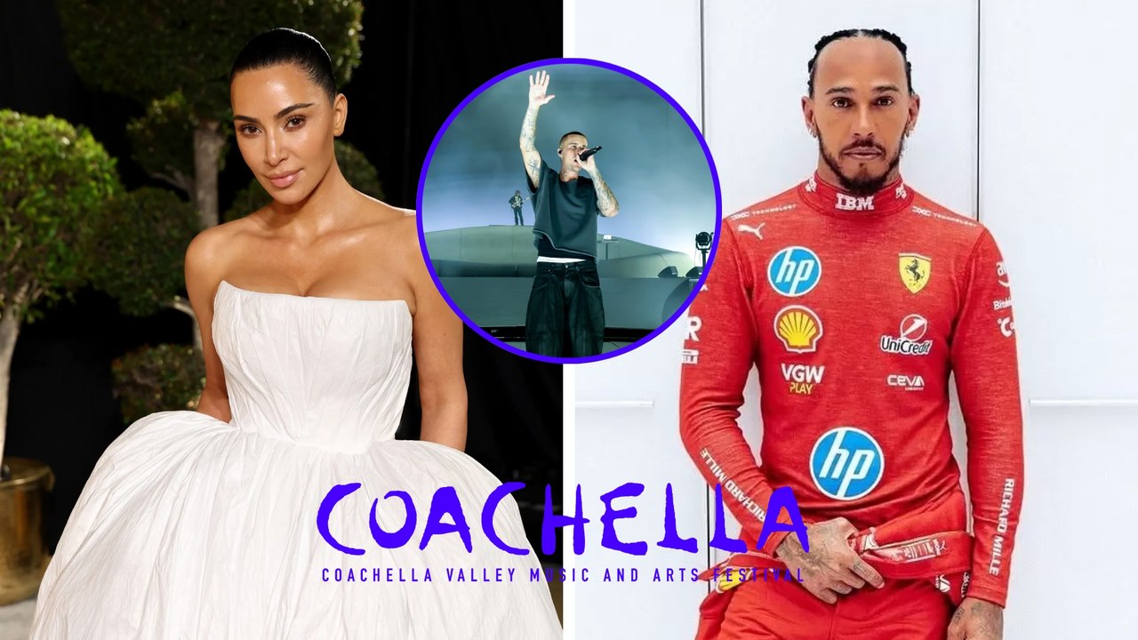 Lewis Hamilton y Kim Kardashian aumentan rumores de romance tras ser captados en show de Justin Bieber en Coachella