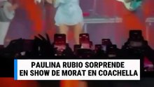 Paulina Rubio sorprende en show de Morat en Coachella y enloquece al público