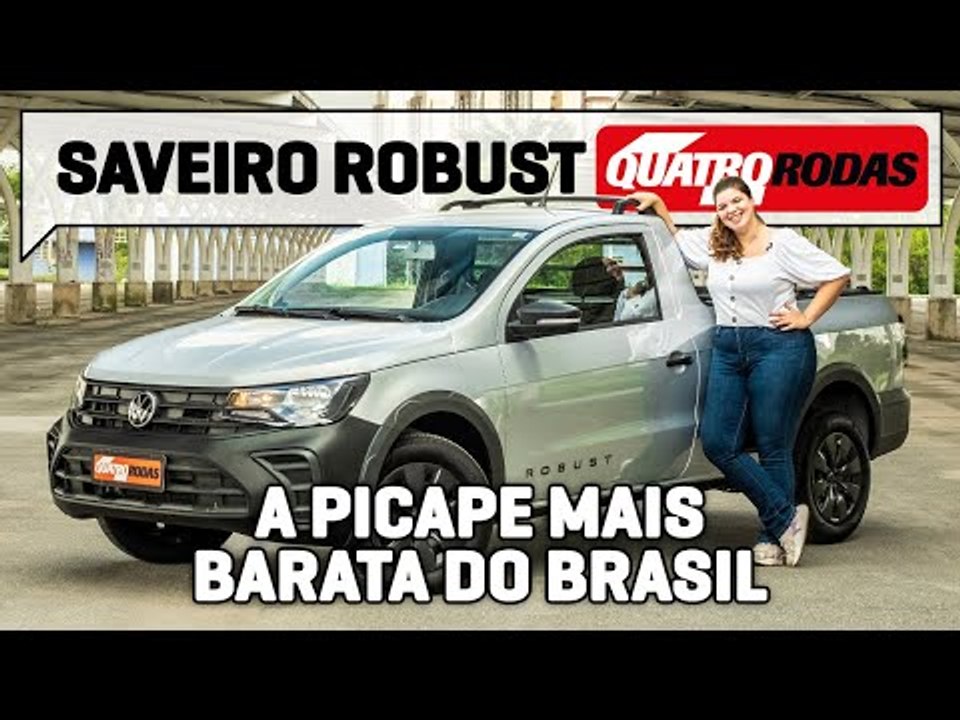 Volkswagen Saveiro Robust aposta na SIMPLICIDADE para ser a picape MAIS BARATA do Brasil