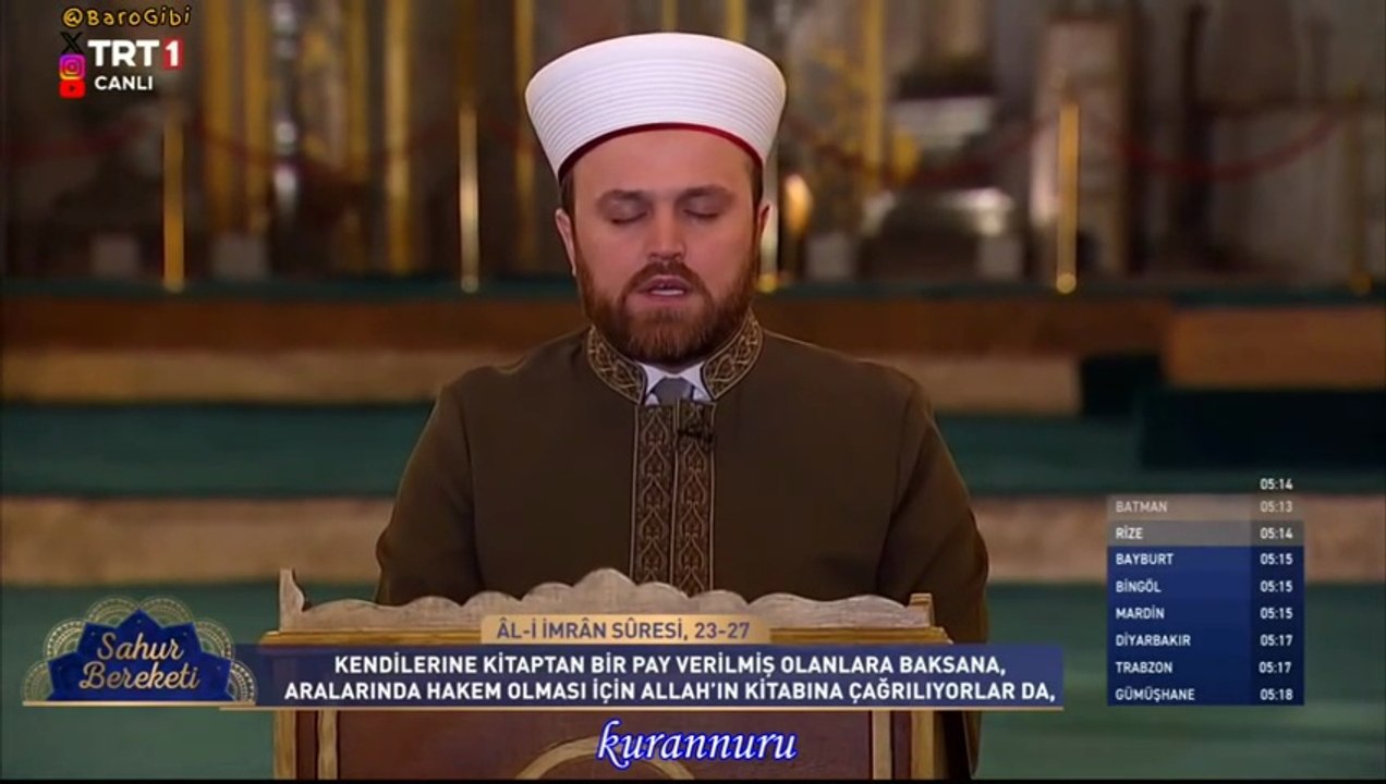 Hüseyin Akbulut Ali İmran Ramazan-16 2026