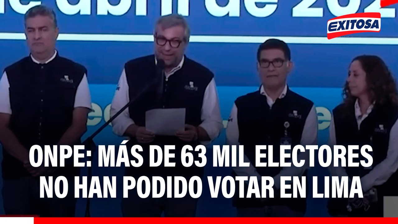ONPE: "No se logró entregar material electoral a 15 locales de votación en Lima"