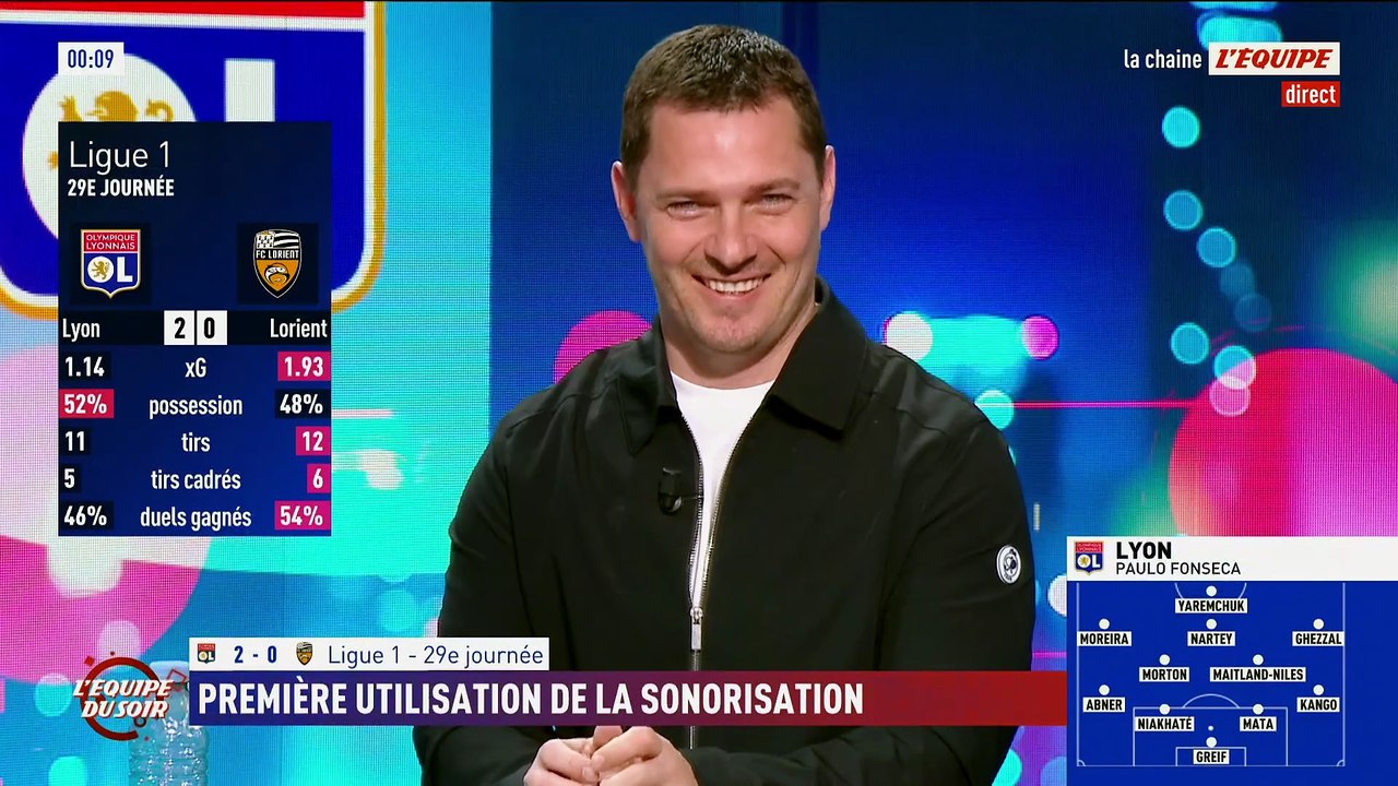 Benoît Bastien explique en direct pourquoi Lorient n'obtient pas un penalty face à Lyon - Foot - Ligue 1
