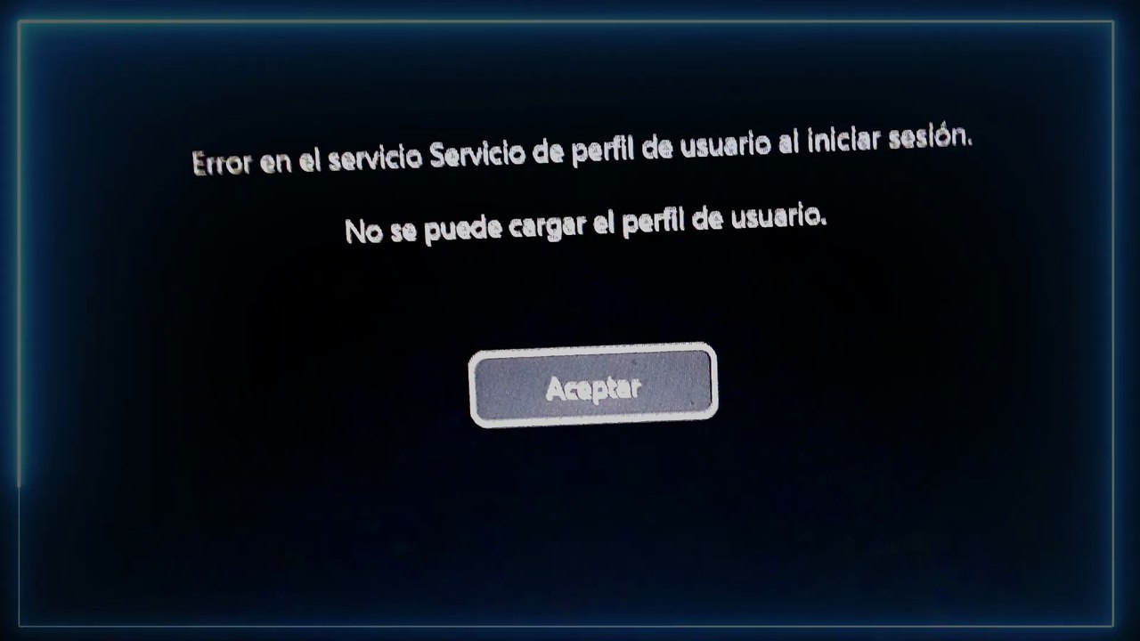 NO CARGA USUARIO en windows 10 y 11