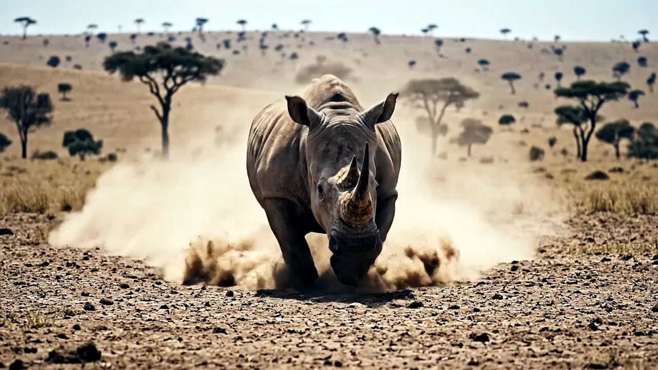 Rhino Sudden Charge Escape