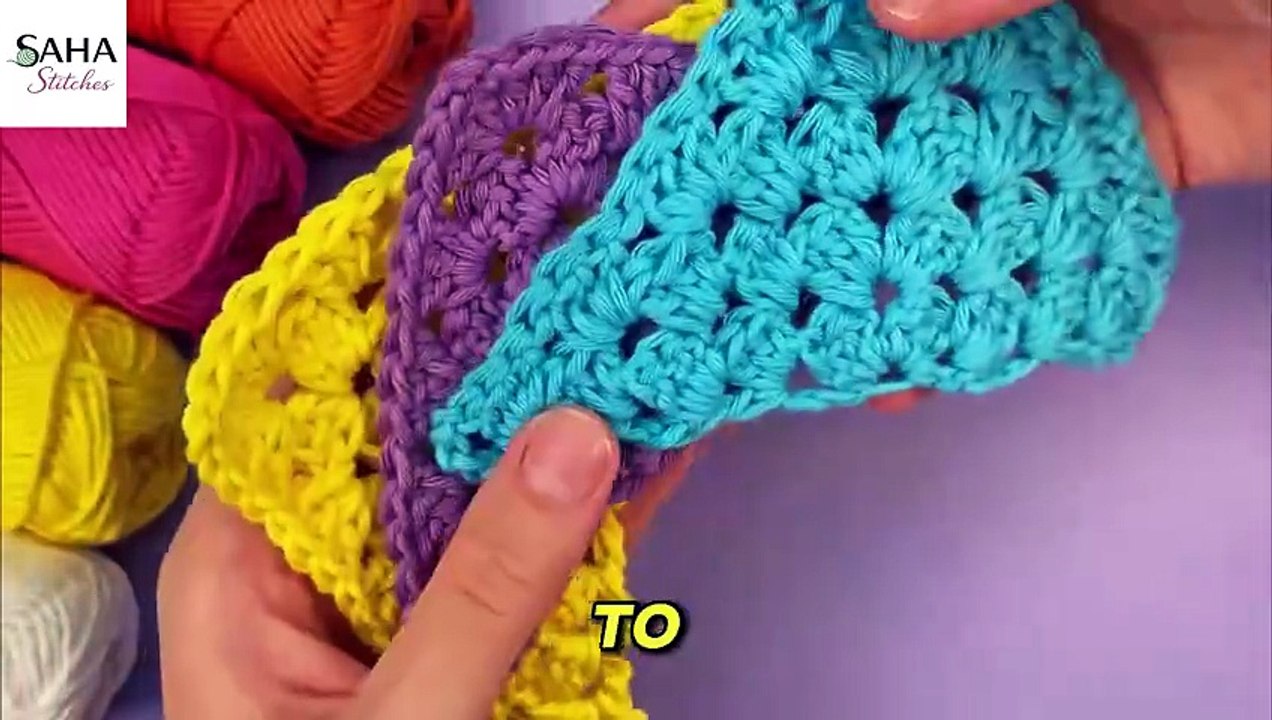 Easy Half Granny Square Crochet Tutorial for Beginners 🧶 Step-by-Step Guide